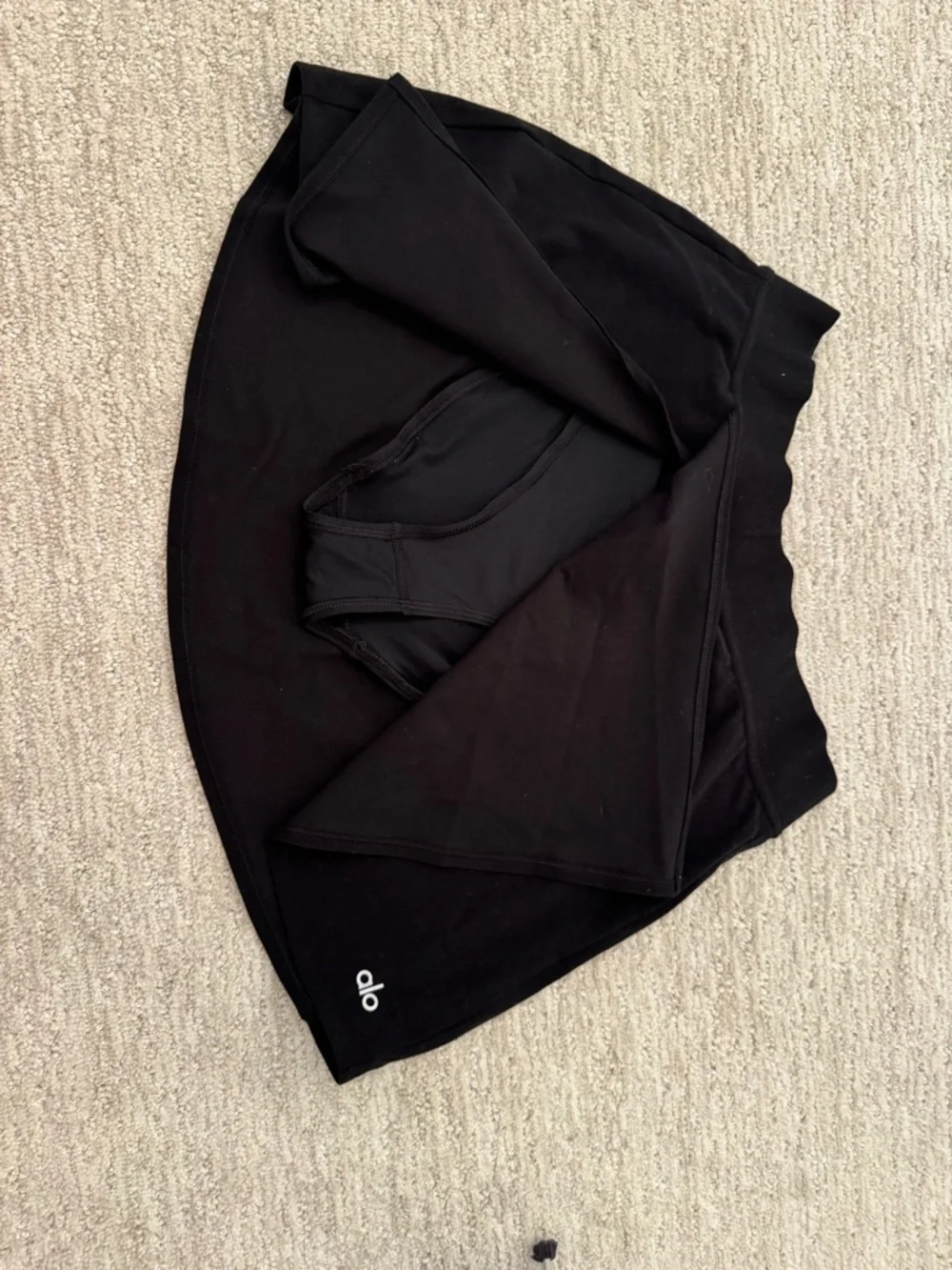 ALO Yoga Black Athletic Skirt